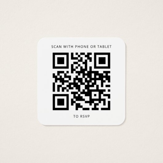 Mariage botanique moderne Eucalyptus QR Code RSVP (Dos)