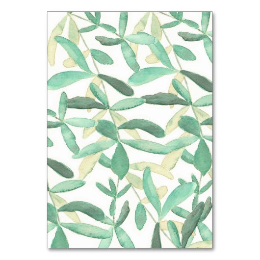 Mariage botanique moderne Numéro de table (Dos)