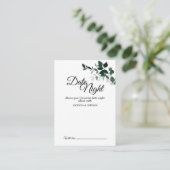 Mariage botanique neutre Date Carte de conseil de  (Debout devant)