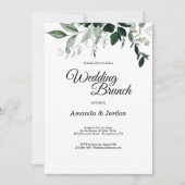 Mariage botanique neutre Invitation Brunch (Devant)