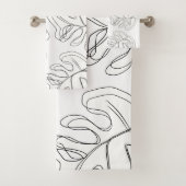 Mariage botanique noir de Monstera (En situation)