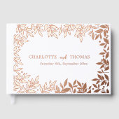 Mariage botanique or rose blanc  (Recto)