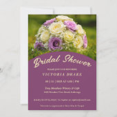 Mariage Bouquet Invitation à la douche nuptiale (Devant)