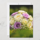 Mariage Bouquet Invitation à la douche nuptiale (Dos)