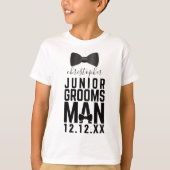 Mariage Bow Cravate Junior Groomsman T-Shirt (Devant)