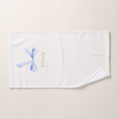 Mariage branché à ruban bleu Bridesmaid (Serviette à main)