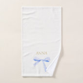 Mariage branché à ruban bleu Bridesmaid (Serviette à main)