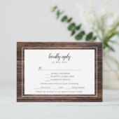 Mariage branché en bois et dentelle RSVP + choix d (Debout devant)