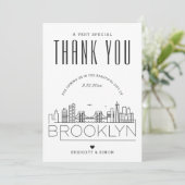 Mariage Brooklyn | MERCI + CARTE PHOTO (Debout devant)