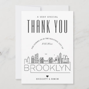 Mariage Brooklyn MERCI + CARTE PHOTO