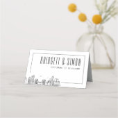 Mariage Brooklyn | Placer les cartes de nom de tab (Dos)