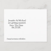 Mariage Brown Blanc Modèle photo Enregistrer La Da (Dos)