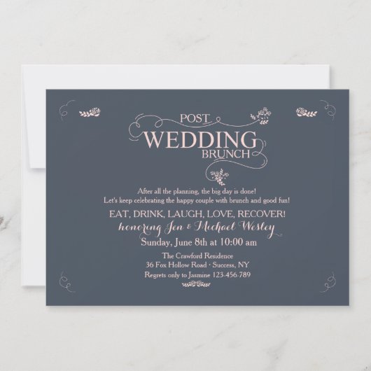 Mariage Brunch Invitation (Devant)