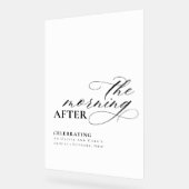 Mariage Brunch Le Matin Après L'Affiche de bienven (Angle)