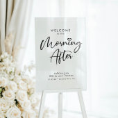 Mariage Brunch Le Matin Après L'Affiche de bienven