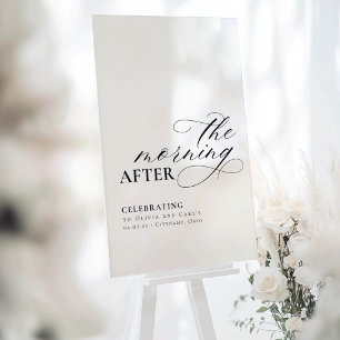 Mariage Brunch Le Matin Après L'Affiche de bienven