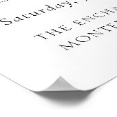 Mariage Budget de Sage Greenery Affiche de bienven (Coin)