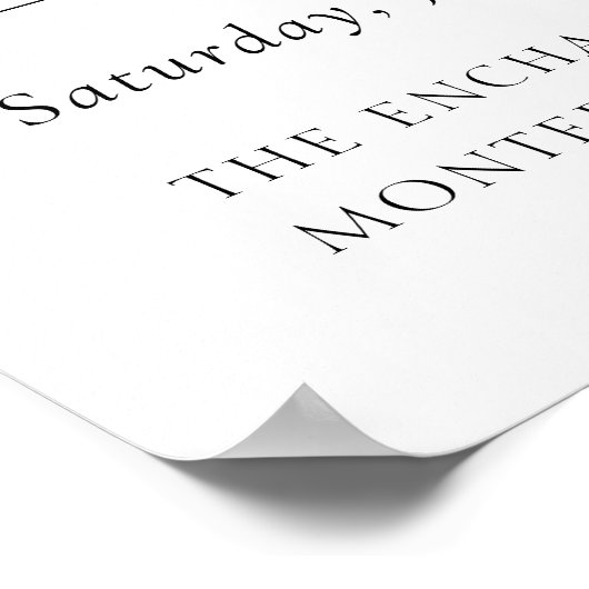 Mariage Budget de Sage Greenery Affiche de bienven (Coin)