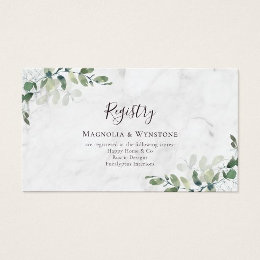 MARIAGE BUDGET Registre Eucalyptus carte de boîtie (Devant)