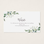 MARIAGE BUDGET Site Web Eucalyptus Carte de boîtie (Devant)