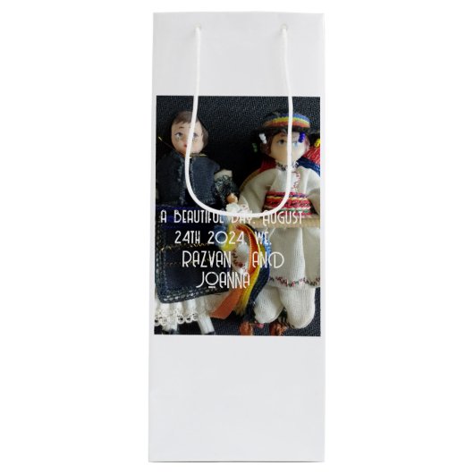 Mariage Cadeau Favoriser Sac Roumain Costume natio (Devant)