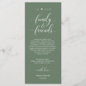 Mariage Cadre Merci Carte Classique Moderne (Devant)