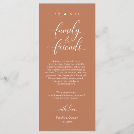 Mariage Cadre Merci Carte Classique Moderne (Devant)