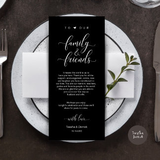 Mariage Cadre Merci Carte Classique Moderne