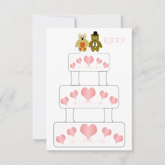 Mariage Cake Design Wedding RSVP (Devant)