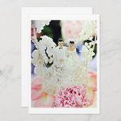 MARIAGE CAKE TOPPER WEDDING PARTY INVITATION (Devant / Derrière)