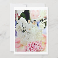 MARIAGE CAKE TOPPER WEDDING PARTY INVITATION