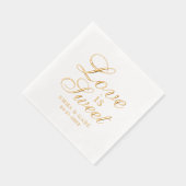 Mariage Calligraphie Amour est Doux en Or (Droite)