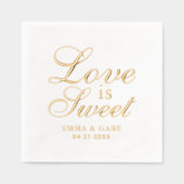 Mariage Calligraphie Amour est Doux en Or (Recto)