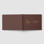Mariage Calligraphie Brun Or Chocolat Classique (Complet)