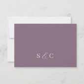 Mariage Calligraphie RSVP Or Rose Chic (Dos)