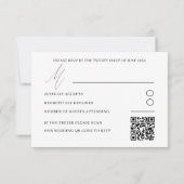 Mariage Calligraphie RSVP Or Rose Moderne (Dos)
