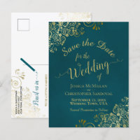 Mariage Calligraphie Sépia et Or Cartes de Pré-Rés