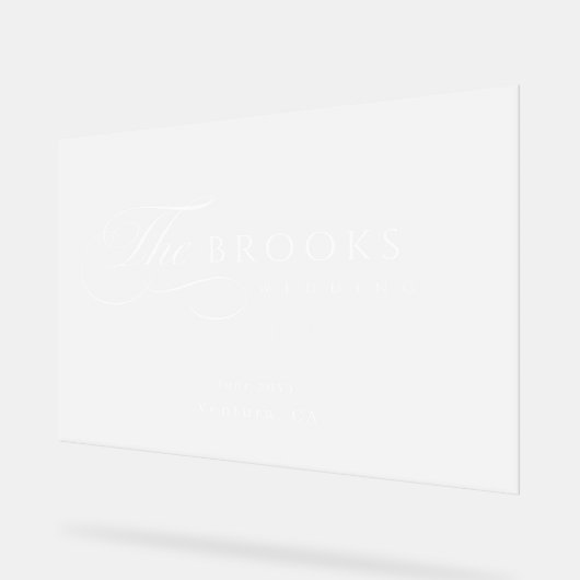 Mariage Calligraphique Transparent de Classe (Angle)