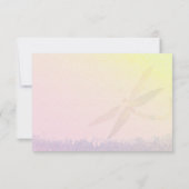 Mariage campagnard à libellules RSVP (Dos)