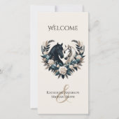 Mariage campagnard-Chevaux dans le programme de ma (Devant)