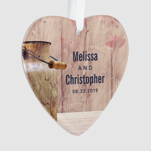 Mariage campagnard de lait rustique (devant)