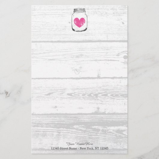 Mariage campagnard de papeterie en bois rustique (Devant)