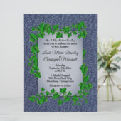 Mariage campagnard Denim Vines Invitation 6,5 po x (Debout devant)