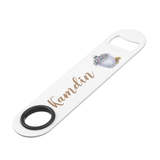 Mariage campagnard d'été à ouverture de bouteille  (Devant angulaire)