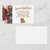 Mariage campagnard d'été carte de visite Rustic Wa (Devant / Derrière)