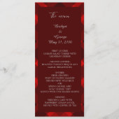 mariage campagnard écossais rouge menu & programme (Devant)