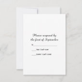 Mariage campagnard en bois d'Hydrangea blanc RSVP (Dos)