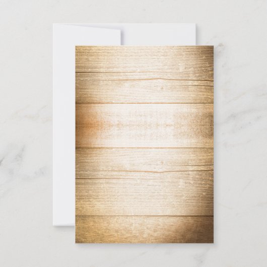 mariage campagnard en bois rustique RSVP (Dos)