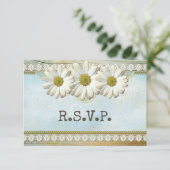 Mariage campagnard Floral Rustique Invitation RSVP (Debout devant)