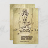 mariage campagnard occidental RSVP (Devant / Derrière)